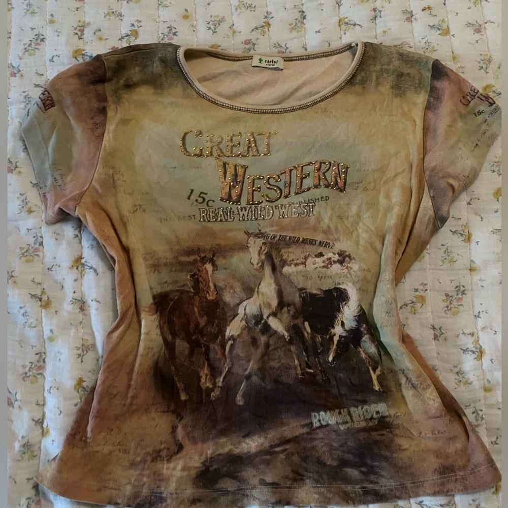 Y2k Rhinestone T-Shirt